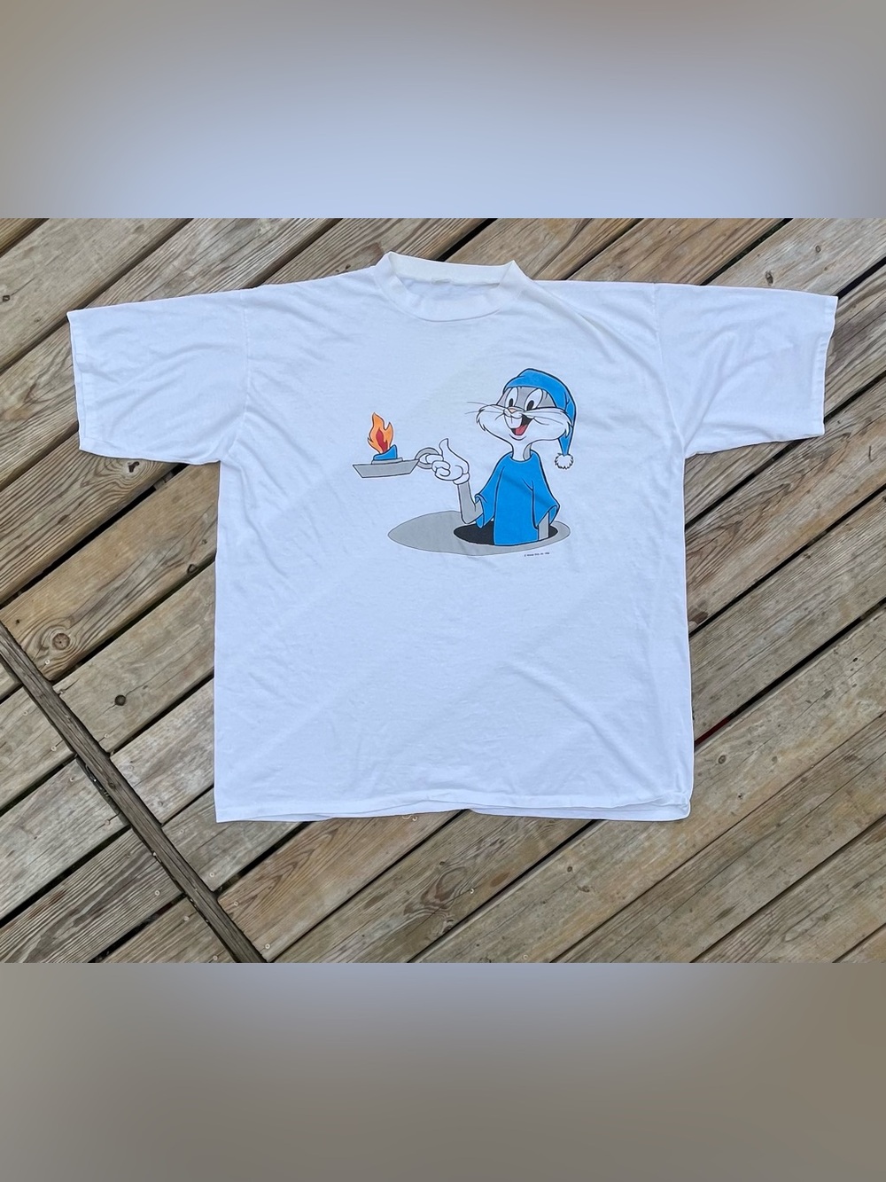 Vintage 80s Warner Bros Inc. Bugs Bunny Sleep Shirt,  Size One Size